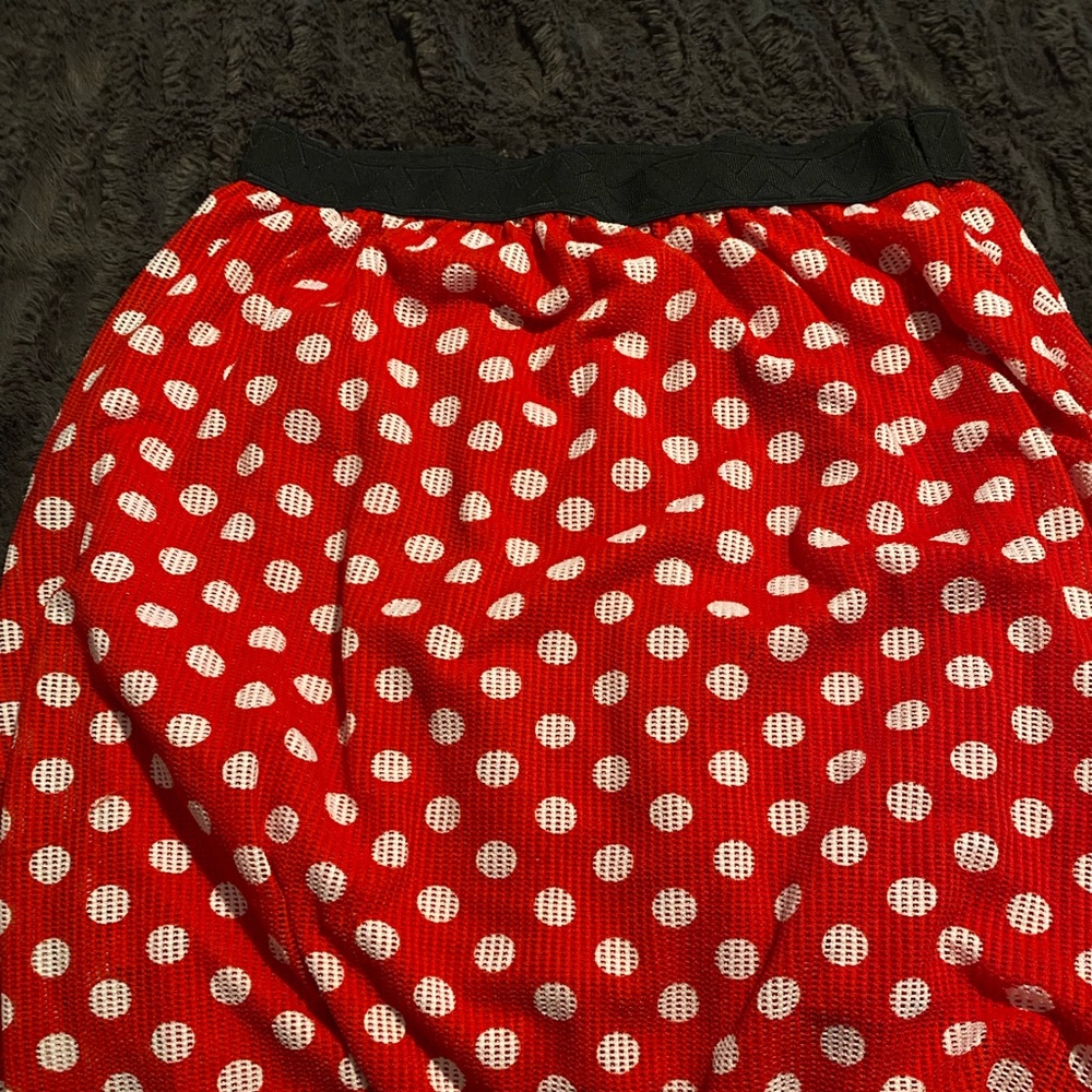 Lularoe Minnie Mouse polka dot skirt